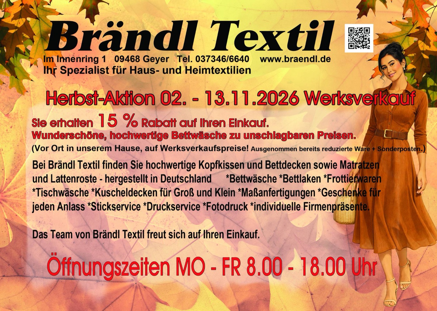 Herbst-Aktion Bettwaesche