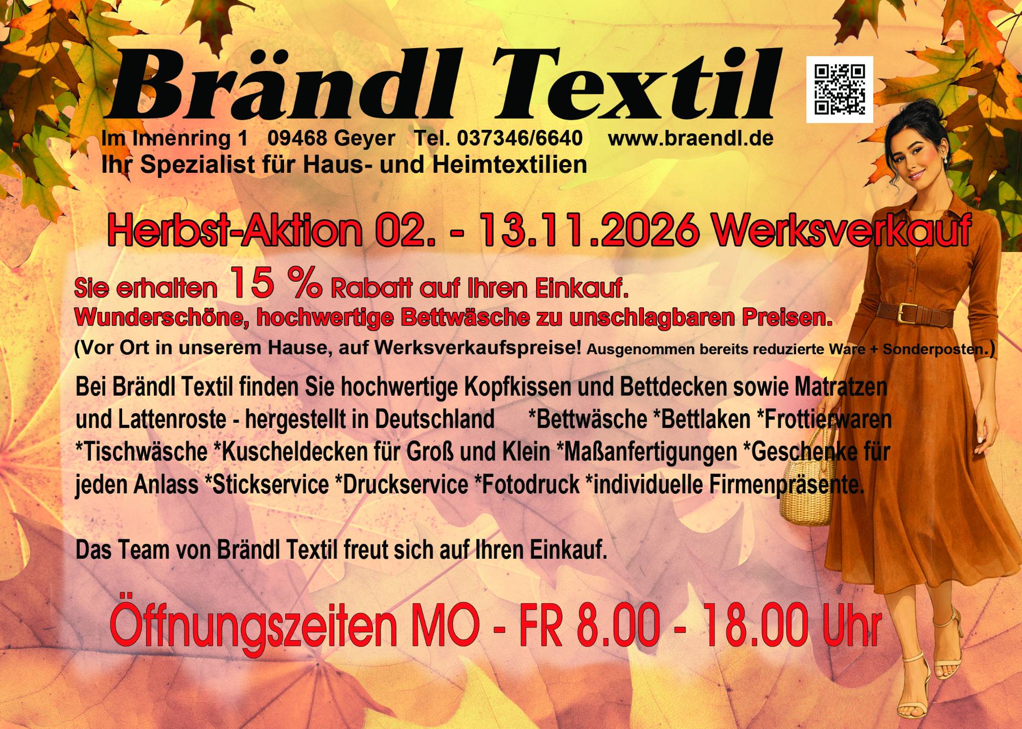 Herbst-Aktion Bettwaesche